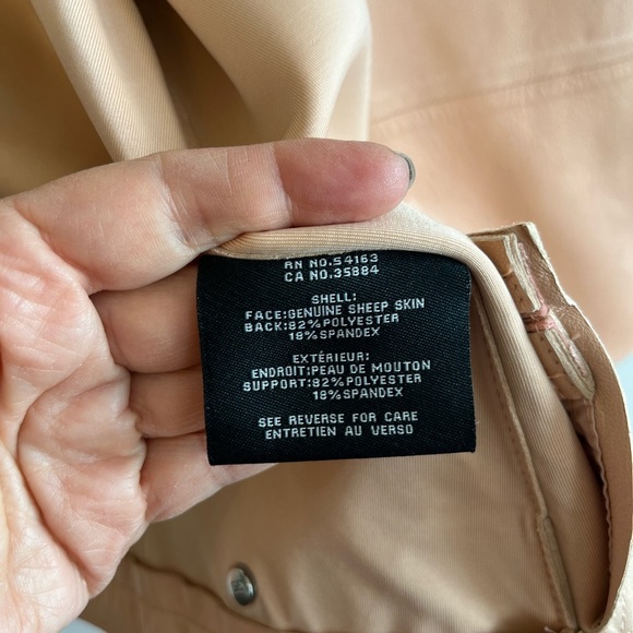 Cole Haan Blush Pink Leather Jacket - Picture 14 of 15